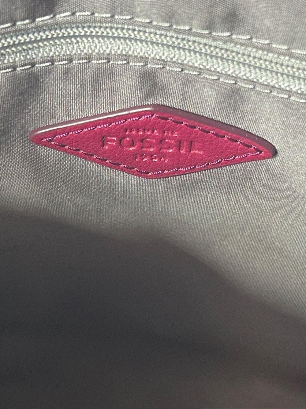 Fossil Kingston Leather Satchel in Deep Plum - Picture 8 of 11